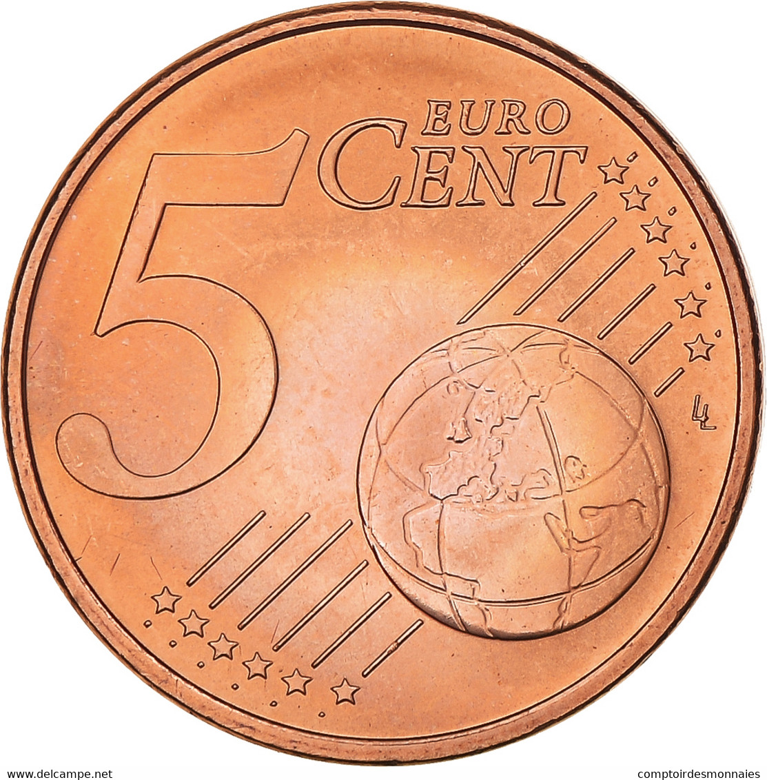 Lettonie, 5 Euro Cent, 2014, FDC, Cuivre Plaqué Acier - Lettland