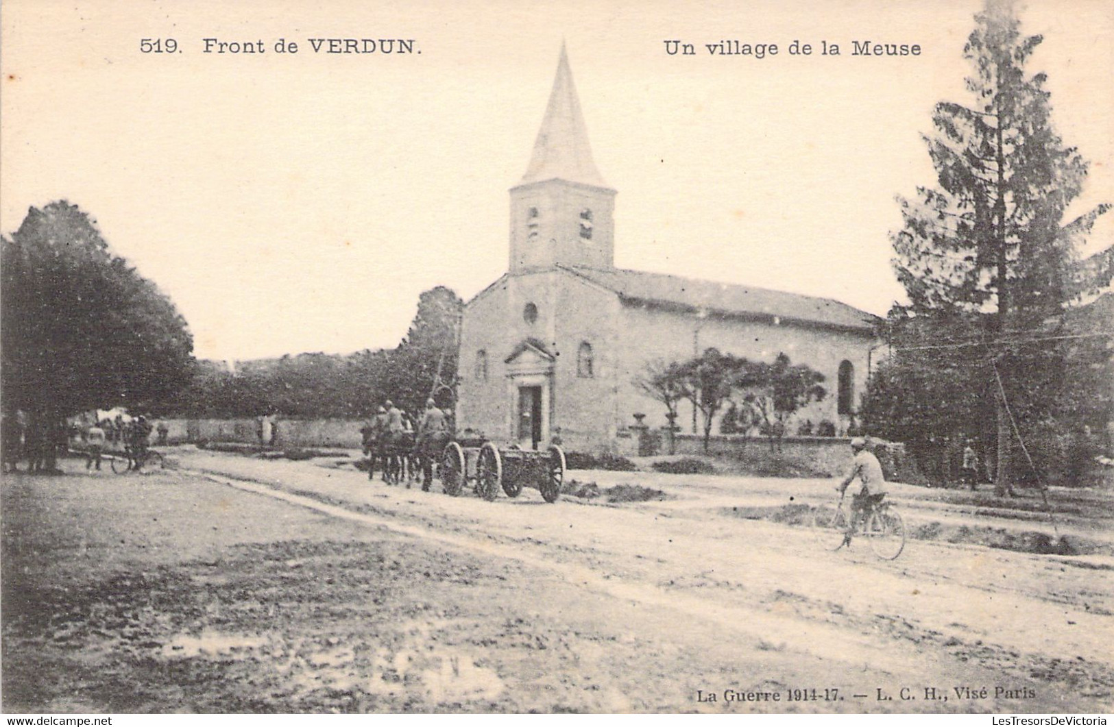 FRANCE - 55 - Front De VERDUN - Un Village De La Meuse - Militaria - Carte Postale Ancienne - Verdun