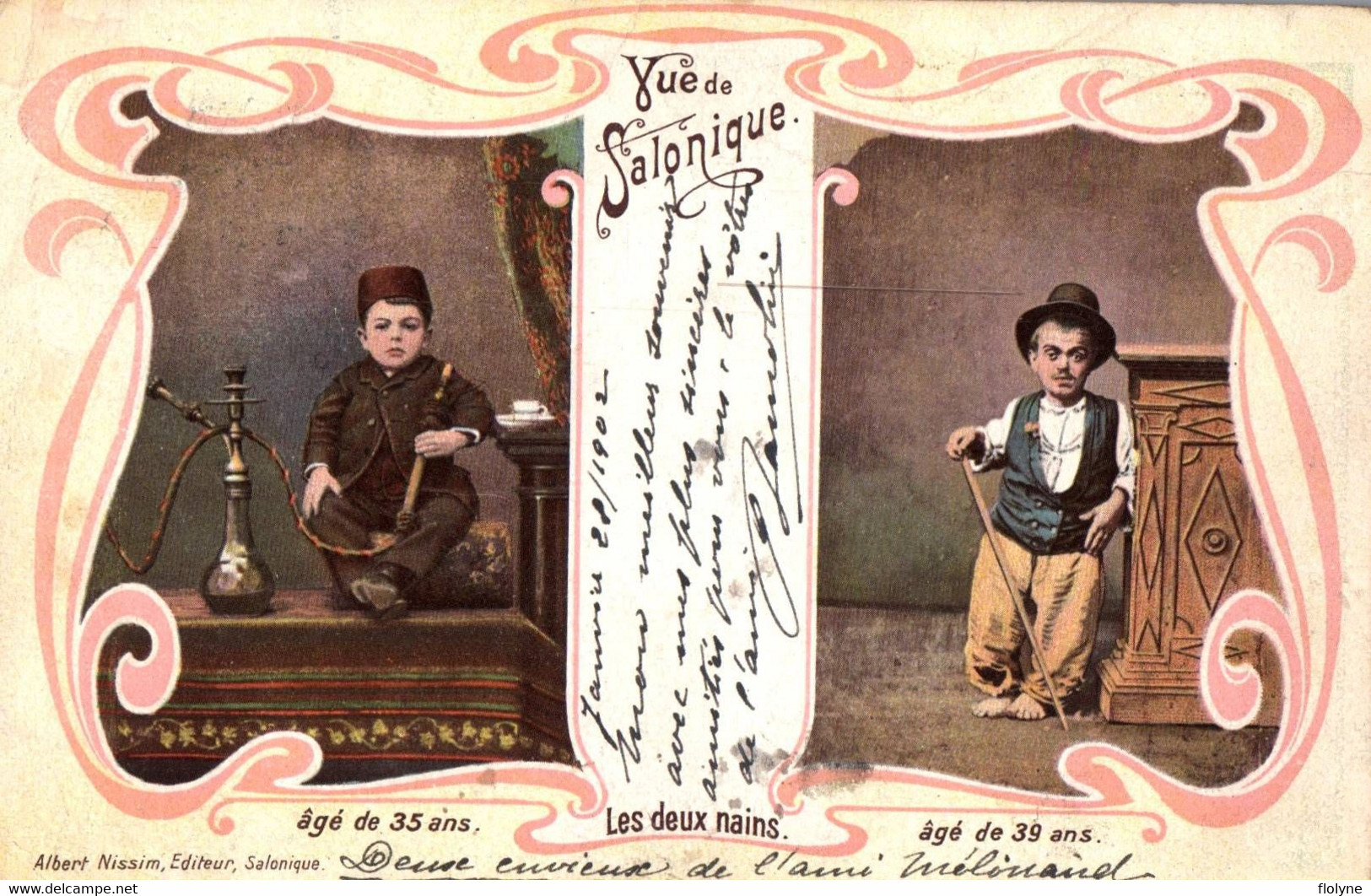 Vue De Salonique - Souvenir - Les Deux Nains - Types Personnages - Turquie Turkey - Turkije