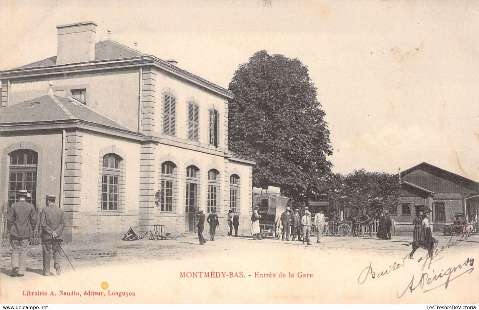 FRANCE - 55 - MONTMEDY BAS - Entrée De La Gare - Carte Postale Ancienne - Other & Unclassified