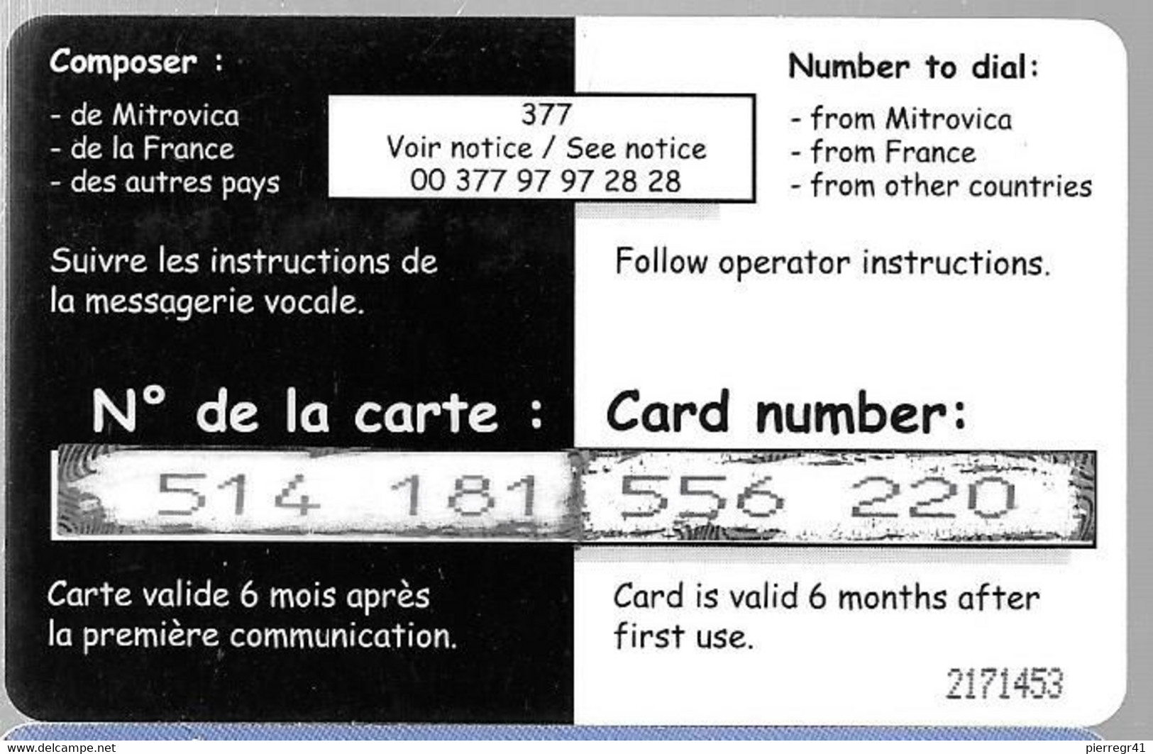 CARTE-PREPAYEE-MILITAIRE- ECOPHONING-ROSE PALE-10000Ex-TBE -  Cartes à Usage Militaire