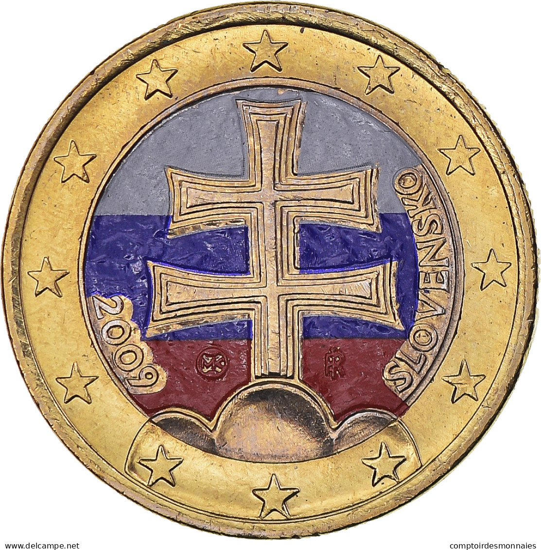 Slovaquie, Euro, 2009, Kremnica, Colorisé, SPL, Bimétallique, KM:101 - Slowakije