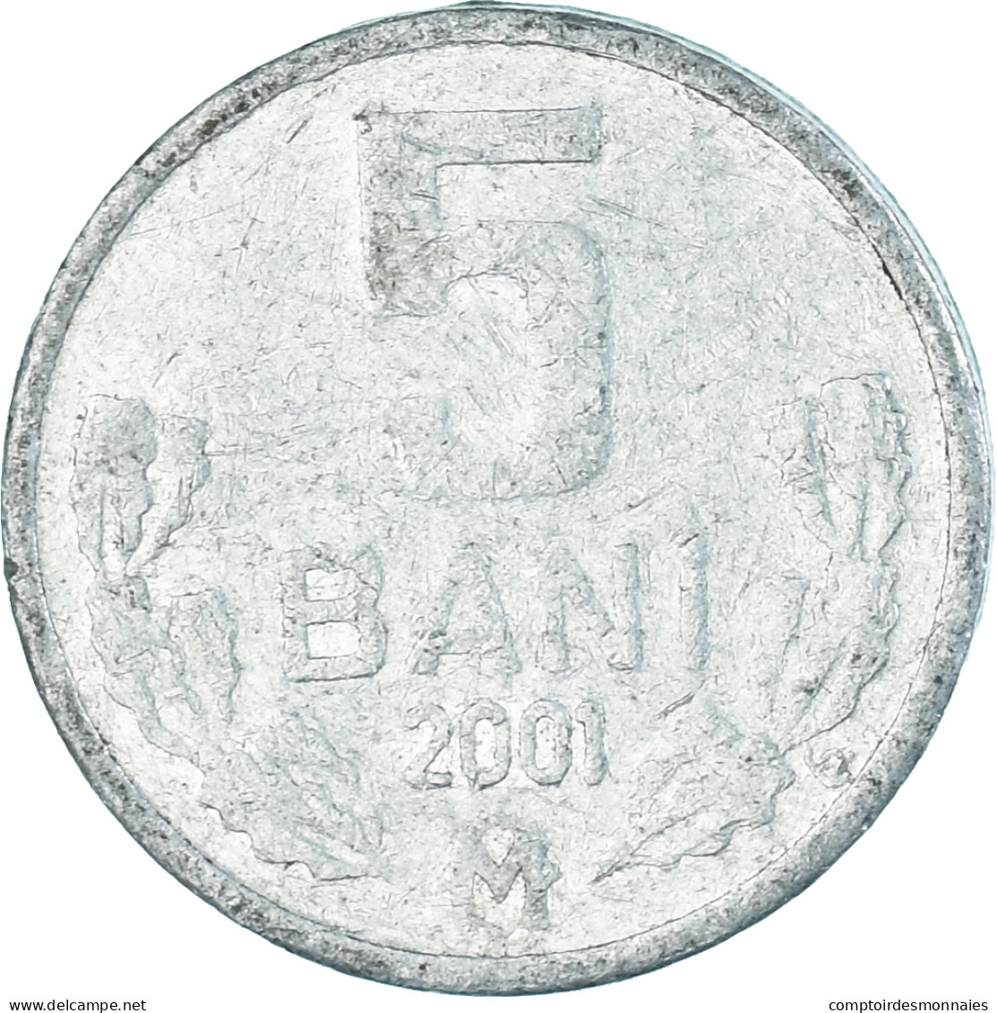 Monnaie, Moldavie, 5 Bani, 2001 - Moldavië