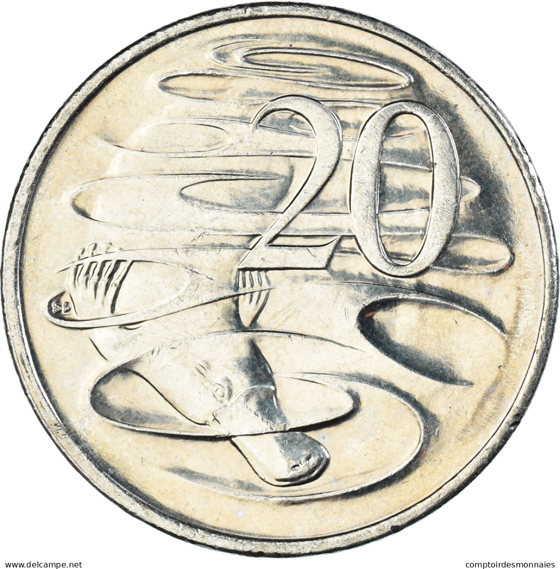 Monnaie, Australie, 20 Cents, 2008 - Victoria