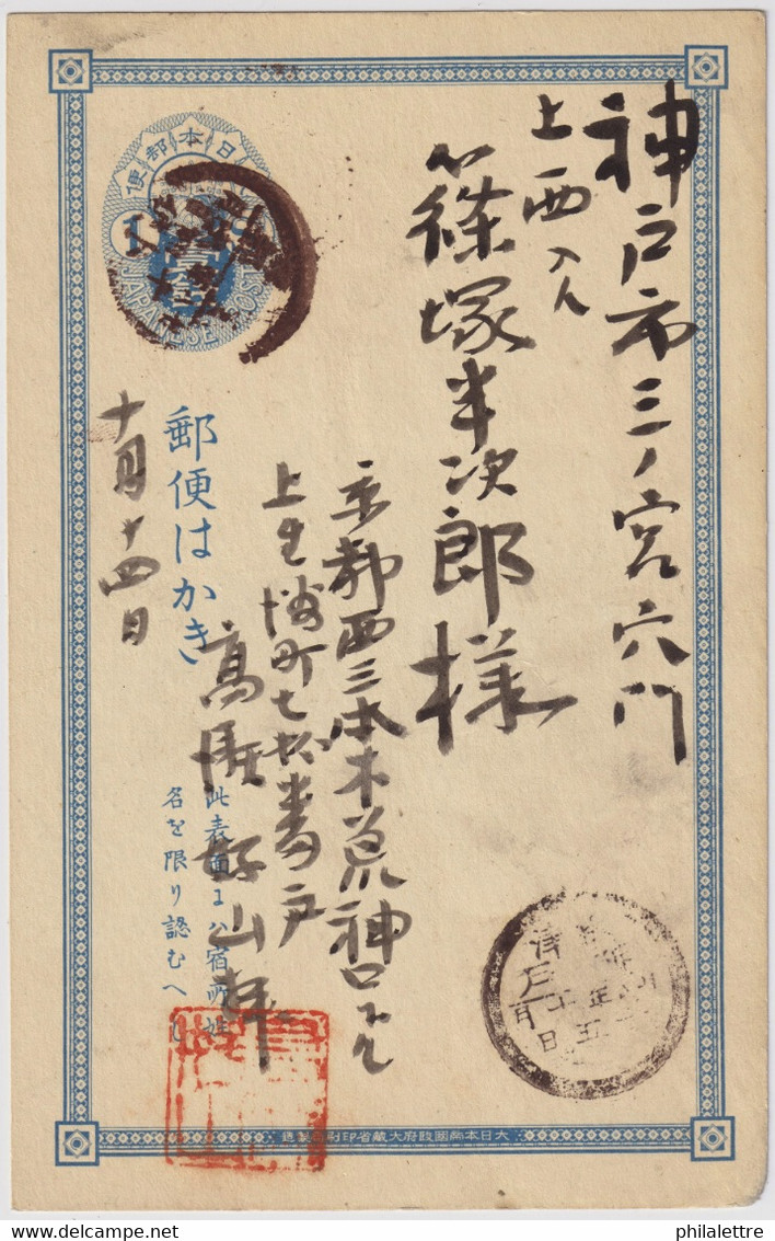 JAPON / JAPAN - 1s Postal Card - Very Fine Used .. - Briefe U. Dokumente