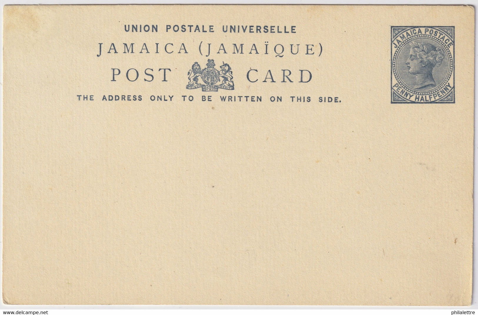 JAMAIQUE / JAMAICA - QV 1-1/2d Postal Card - Mint Never Hinged - Giamaica (...-1961)