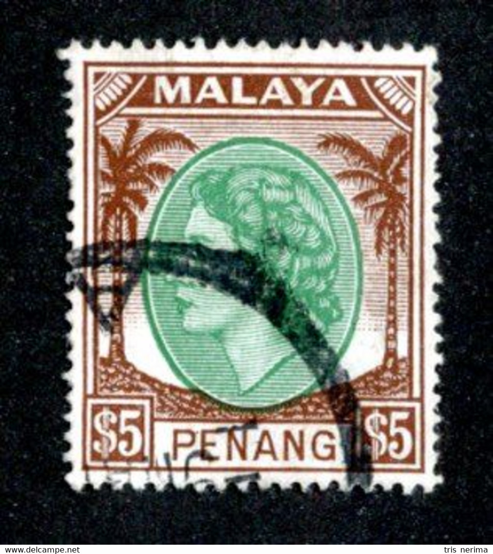 256 BCx Penang 1957 Scott 55 Used ( All Offers 20% Off! ) - Penang