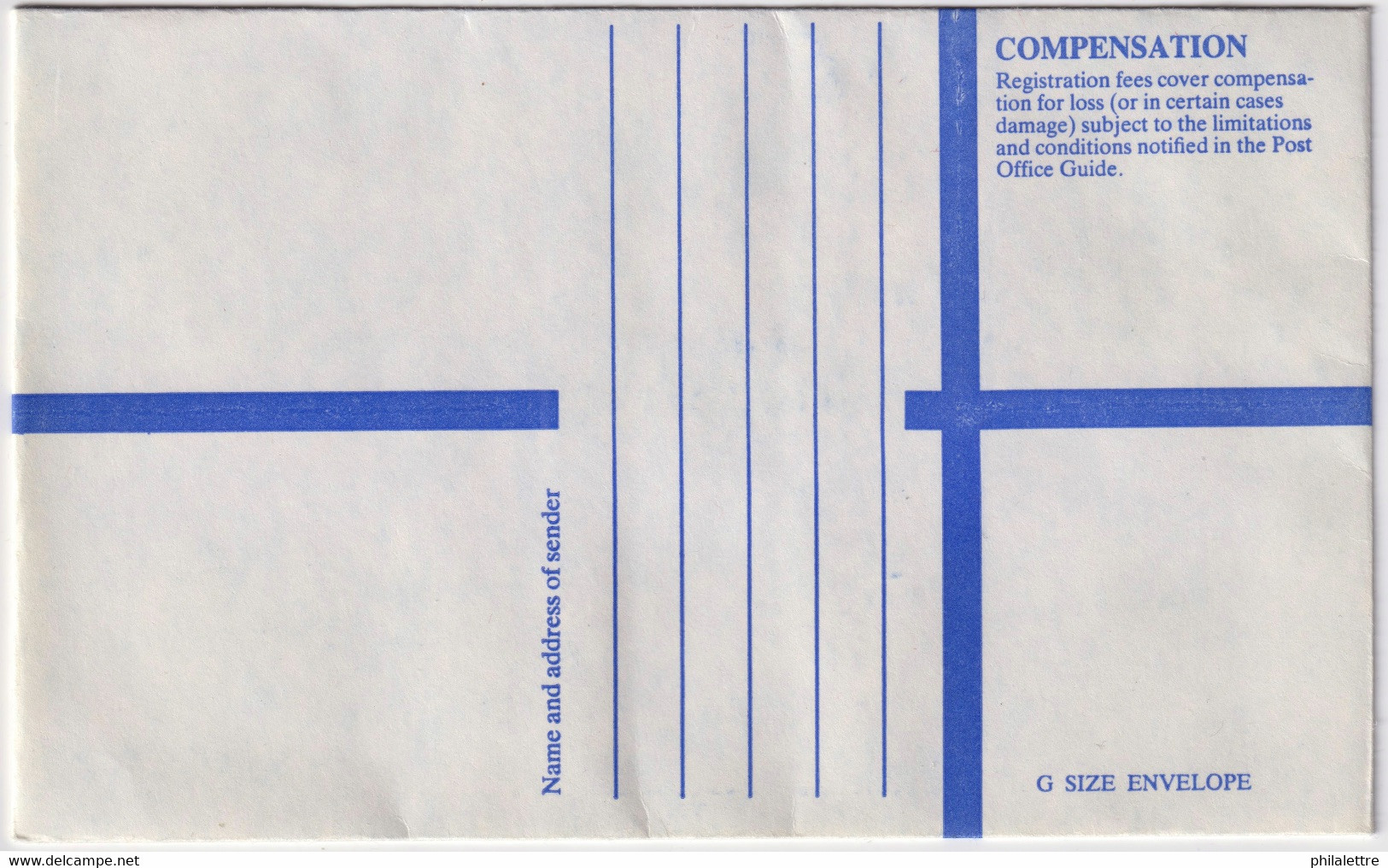 ISLE OF MAN - 1987 £1.35 Registered Postal Envelope - Size G - Mi.EU16A - Mint - Isle Of Man