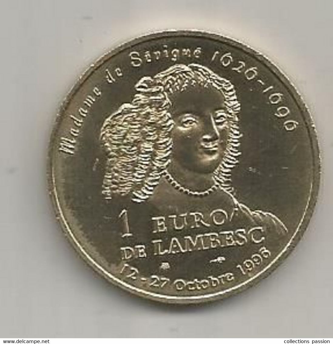 JC, Euros Des Villes, 1 Euro, De LAMBESC, Hôtel JANET,  2 Scans - Euros Des Villes