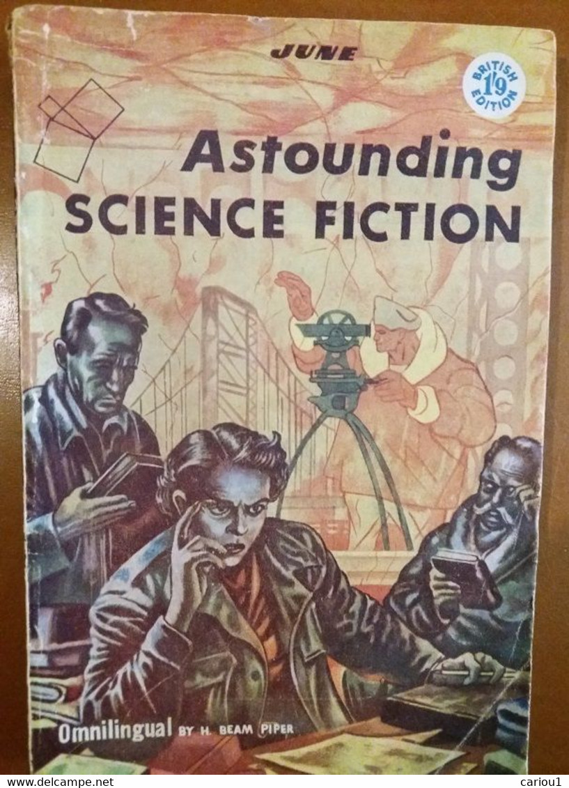 C1 ASTOUNDING Science Fiction UK BRE 06 1957 SF Pulp FREAS Blish PIPER Budrys Port Inclus France - Ciencia Ficción