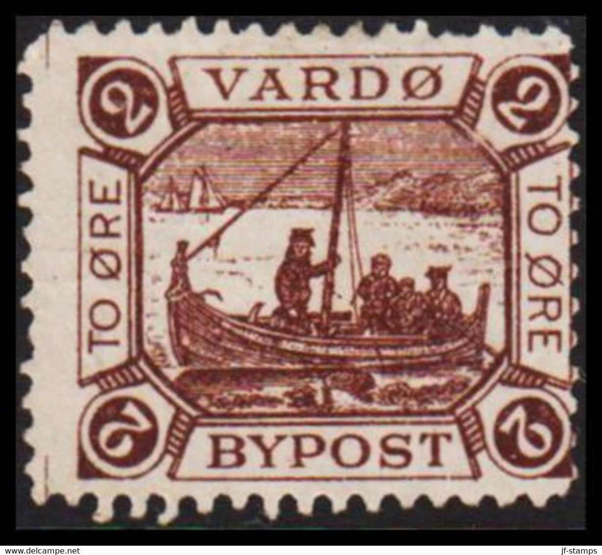 1888. NORGE. VARDØ BYPOST TO ØRE. No Gum.  - JF529835 - Local Post Stamps