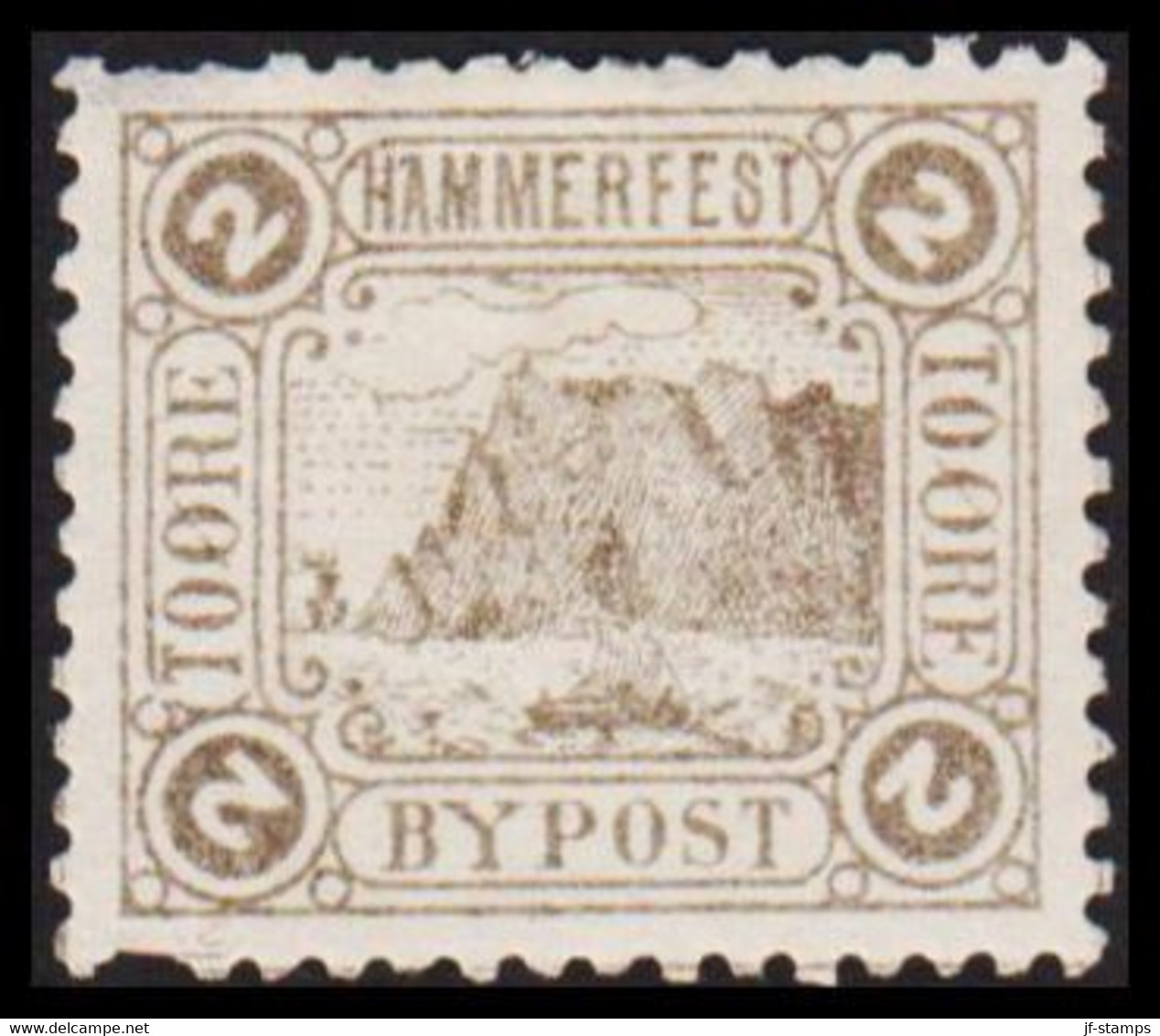 1888. NORGE. HAMMERFEST BYPOST TO ÖRE. Hinged.  - JF529858 - Local Post Stamps