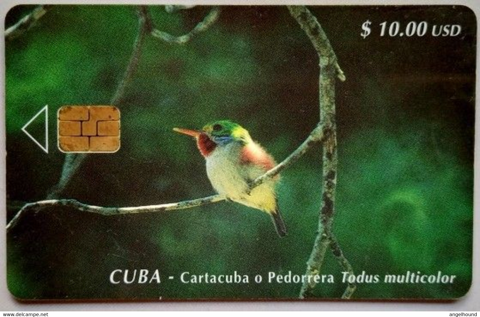 Cuba $10.00 USD " Cartacuba O Pedorrera Todus Multicolor " - Cuba