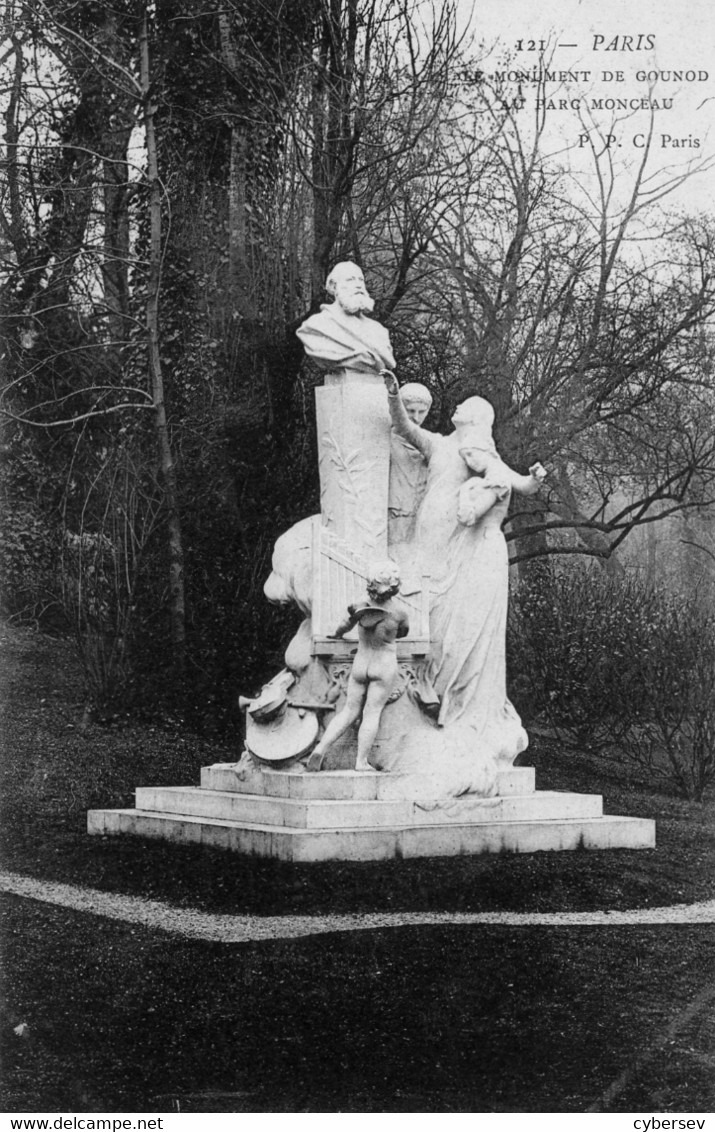 PARIS - Parc Monceau - Statue De Gounod - Statues