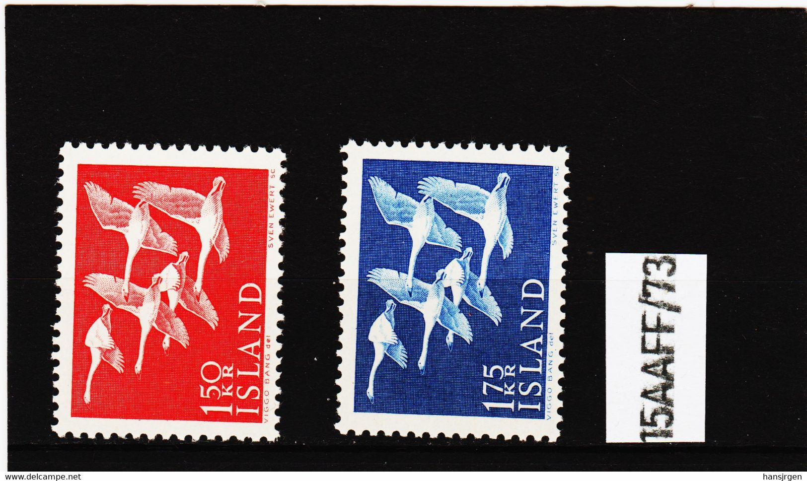 15AAFF/73 I S L A N D 1956 Michl 312/13  ** Postfrisch  SIEHE ABBILDUNG - Unused Stamps
