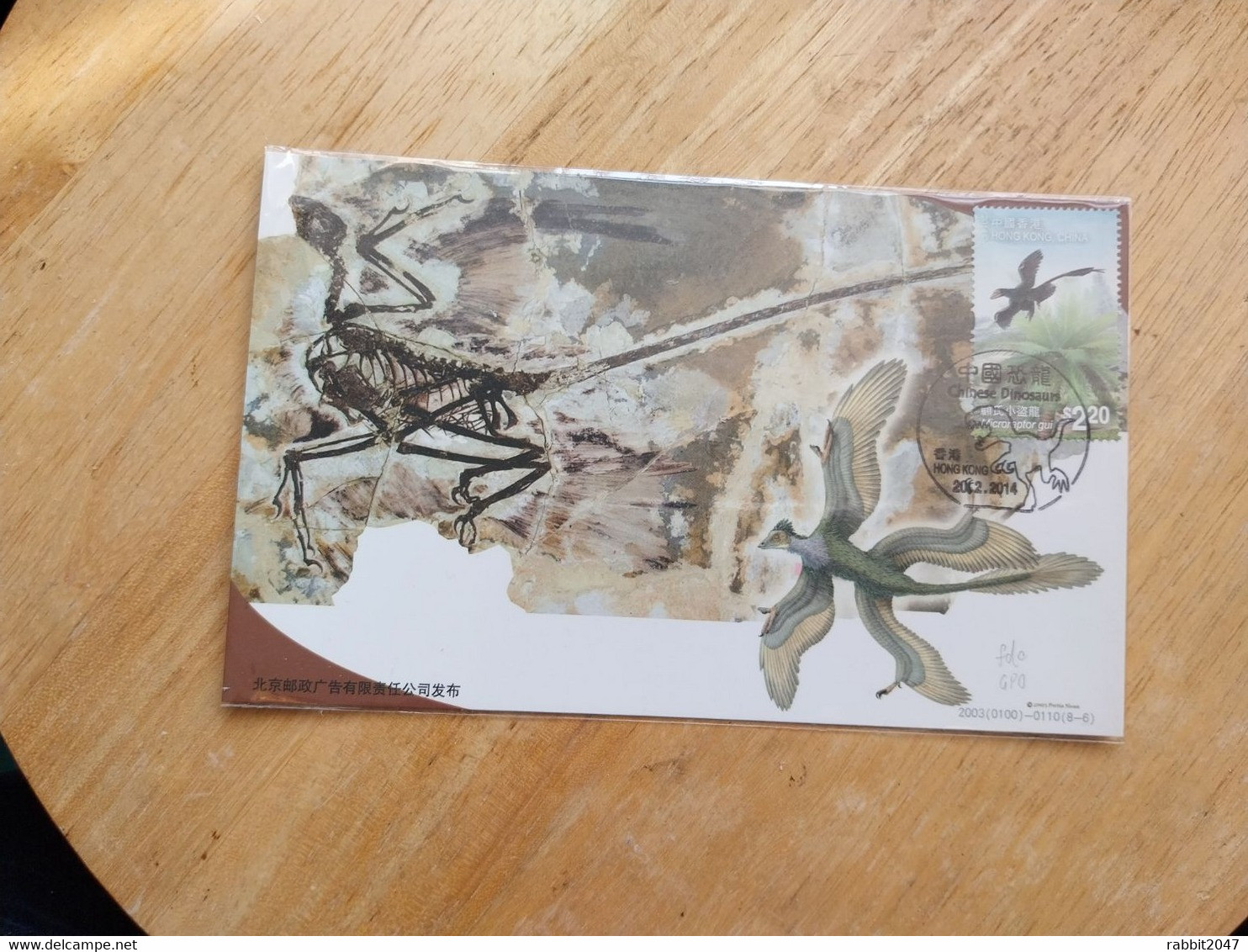 Hong Kong Maximum Card/carte Maximum : Special Effect Stamp, Chinese Dinosaur,  Prepaid Postcard,  Postal Stationery - Maximumkaarten