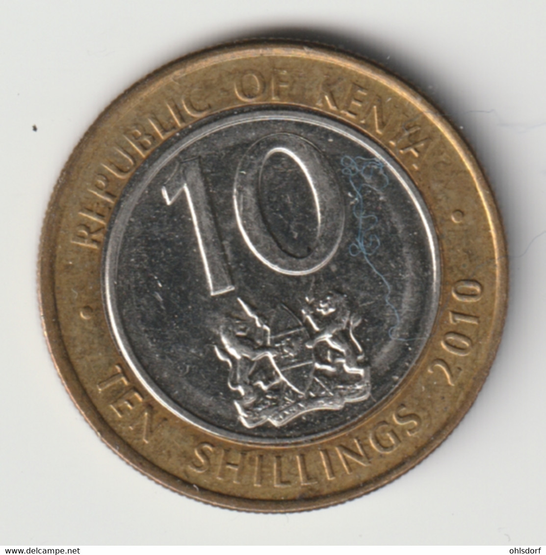 KENYA 2010: 10 Shillings, KM 35 - Kenia