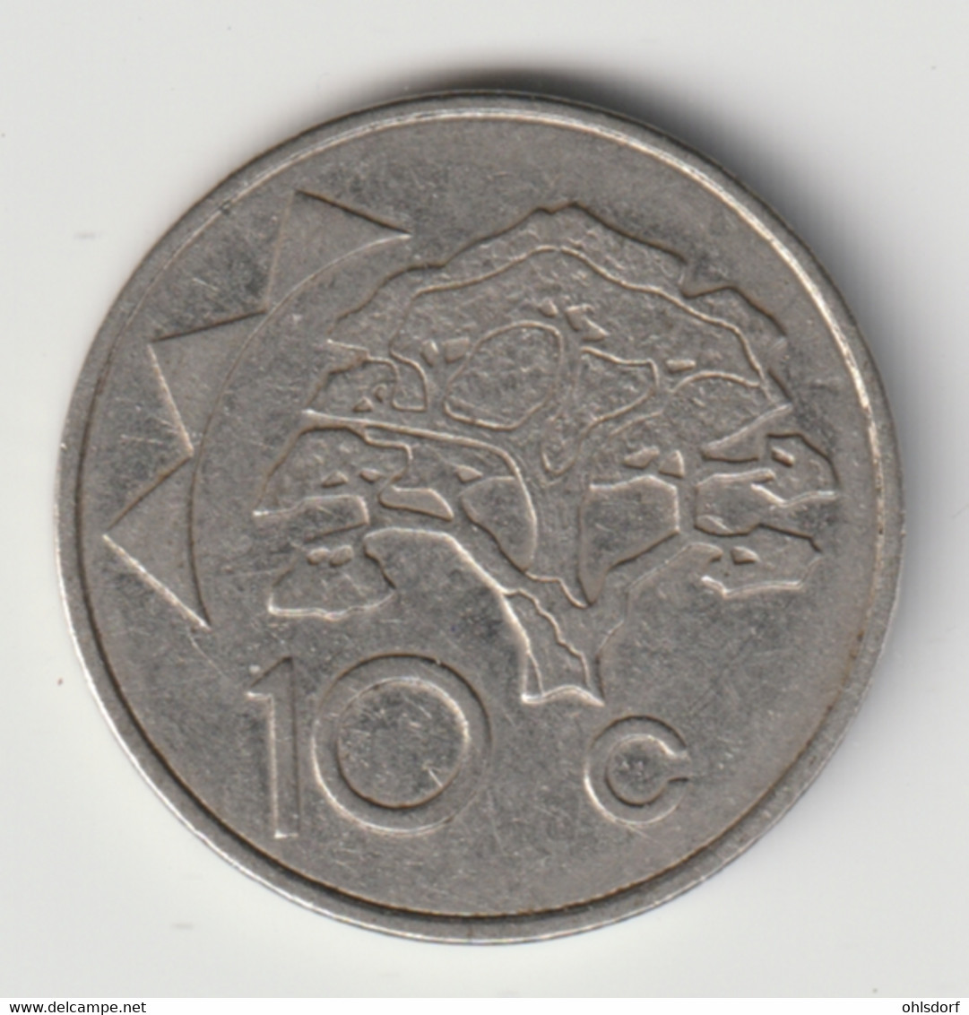 NAMIBIA 1998: 10 Cents, KM 2 - Namibia