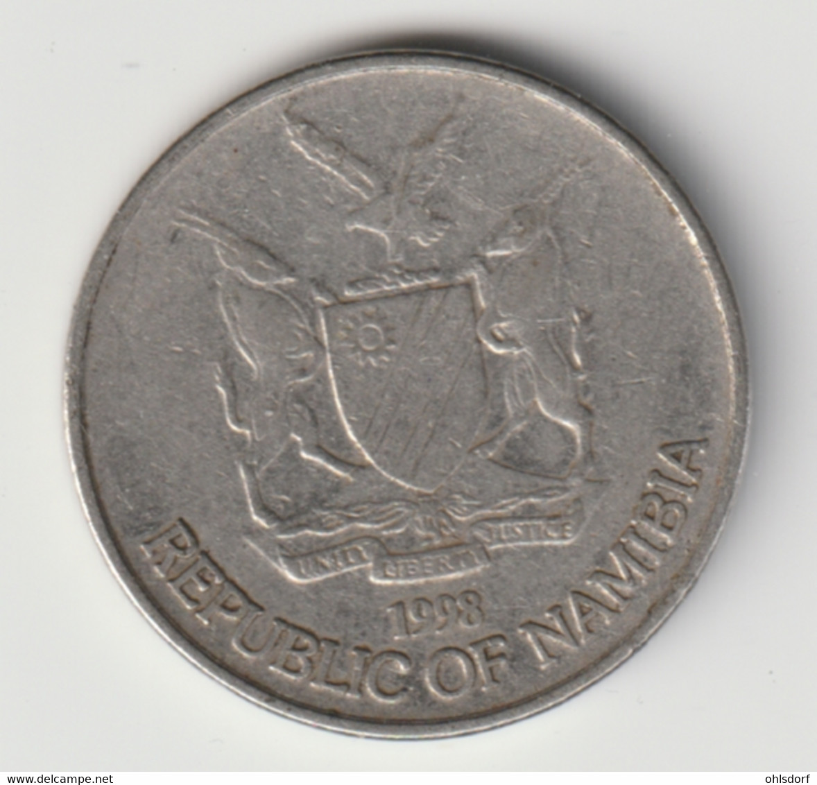 NAMIBIA 1998: 10 Cents, KM 2 - Namibië