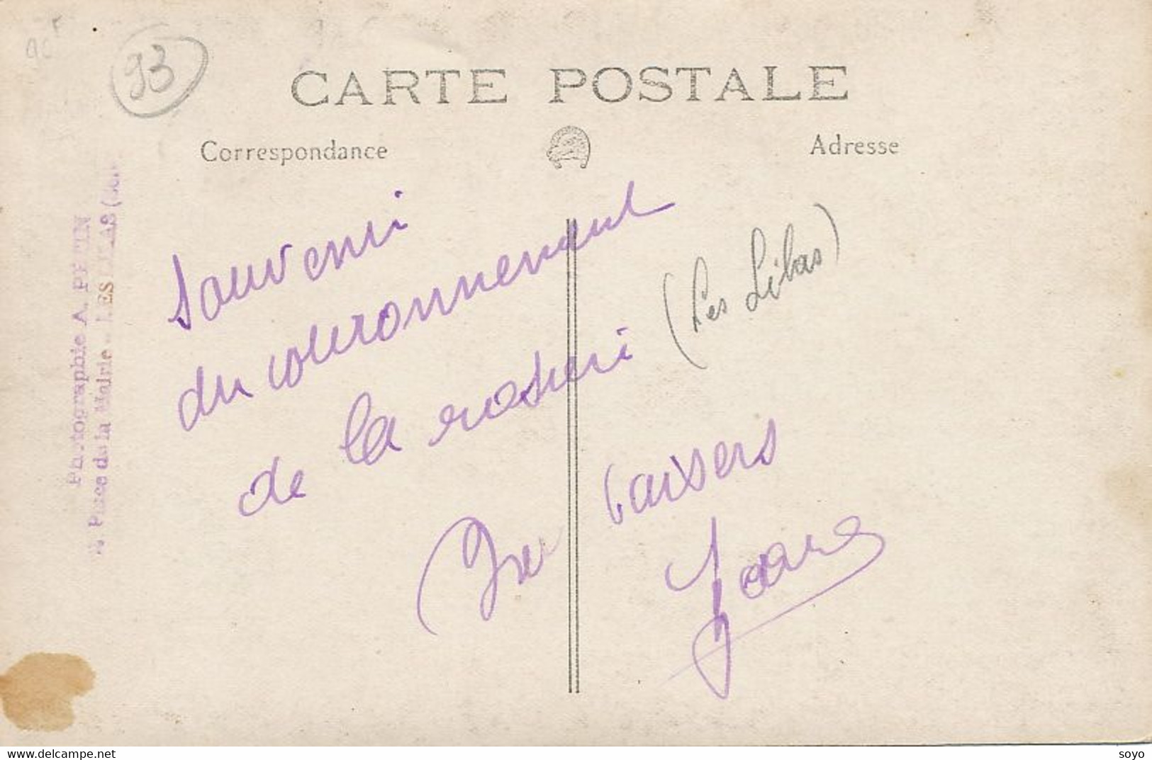 Carte Photo Couronnement De La Rosière Les Lilas Bagnolet  Photo A. Pétin  Pub Byrrh - Manifestazioni