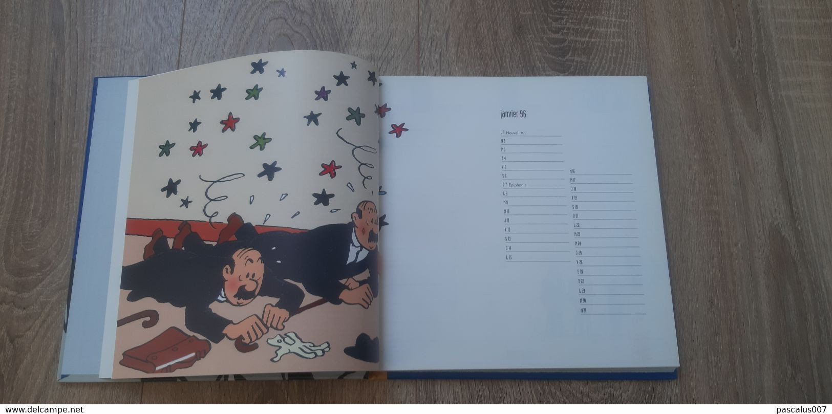 B01-418 Livre Calendrier 1996 Hergé Tintin Motus Et Bouche Cousue Agenda Hebdomadaire Moulinsart 1998 - Hergé