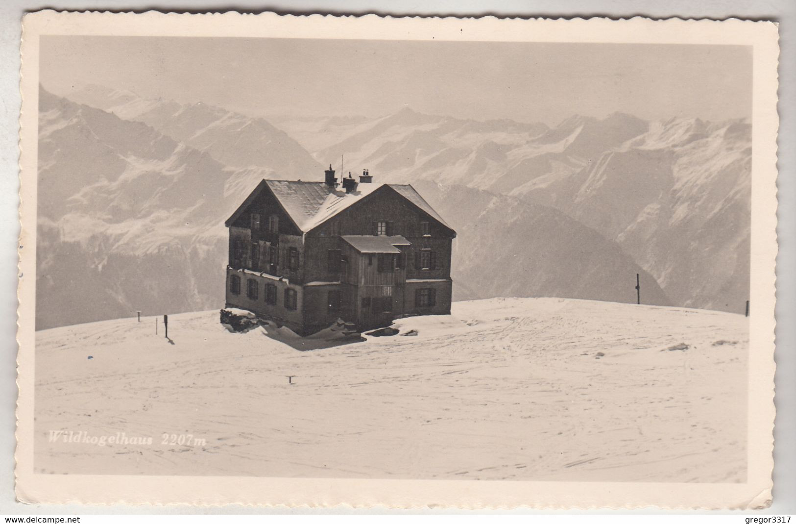 C5453) WILDKOGELHAUS - Stark Verschneite Ansicht Mit Bergen - NEUKIRCHEN A. Grossvenediger 1939 - Neukirchen Am Grossvenediger