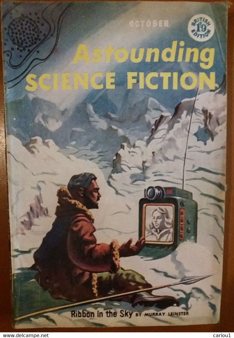 C1 ASTOUNDING Science Fiction UK BRE 10 1957 SF Pulp VAN DONGEN Poul Anderson  Port Inclus France - Sciencefiction