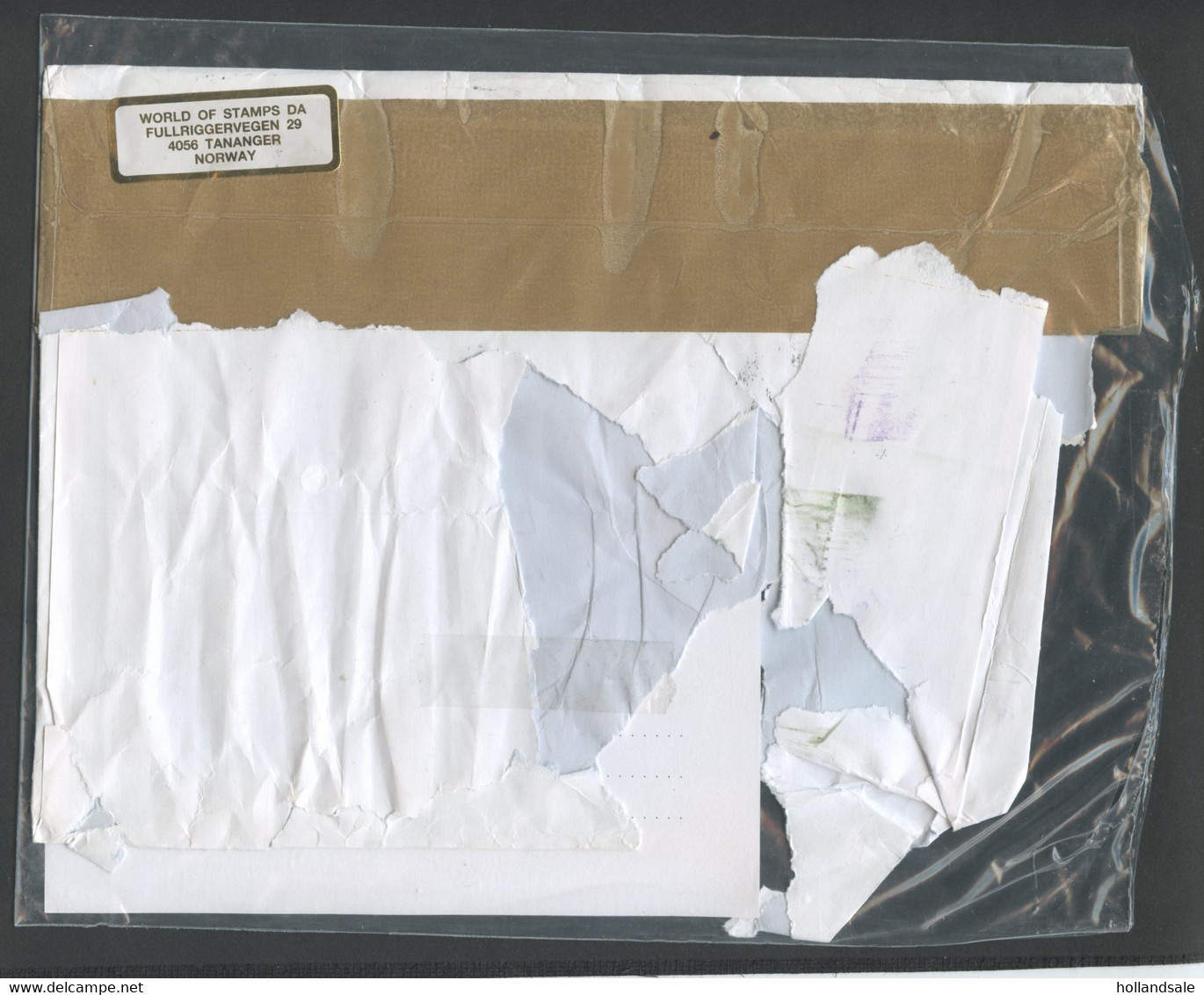 NORWAY - Cover Sent To The Netherlands And Sealed By The Dutch Post Due To Damage. - Variedades Y Curiosidades