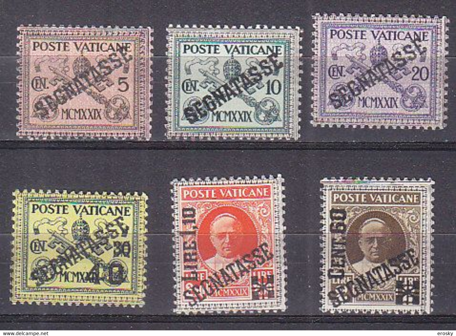 Z2471 - VATICANO Tasse SASSONE N°1/6 - VATICAN Taxe Yv N°1/6 ** - Postage Due