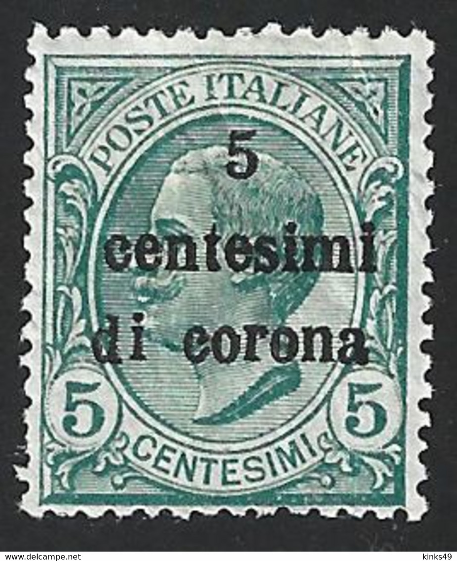 461> ITALIA Regno < TRENTO E TRIESTE Sovrastampati 5 Centesimi Di Corona > 1919 = 1 Da Centesimi 5 Su 5 - Nuovo = - Trentino & Triest