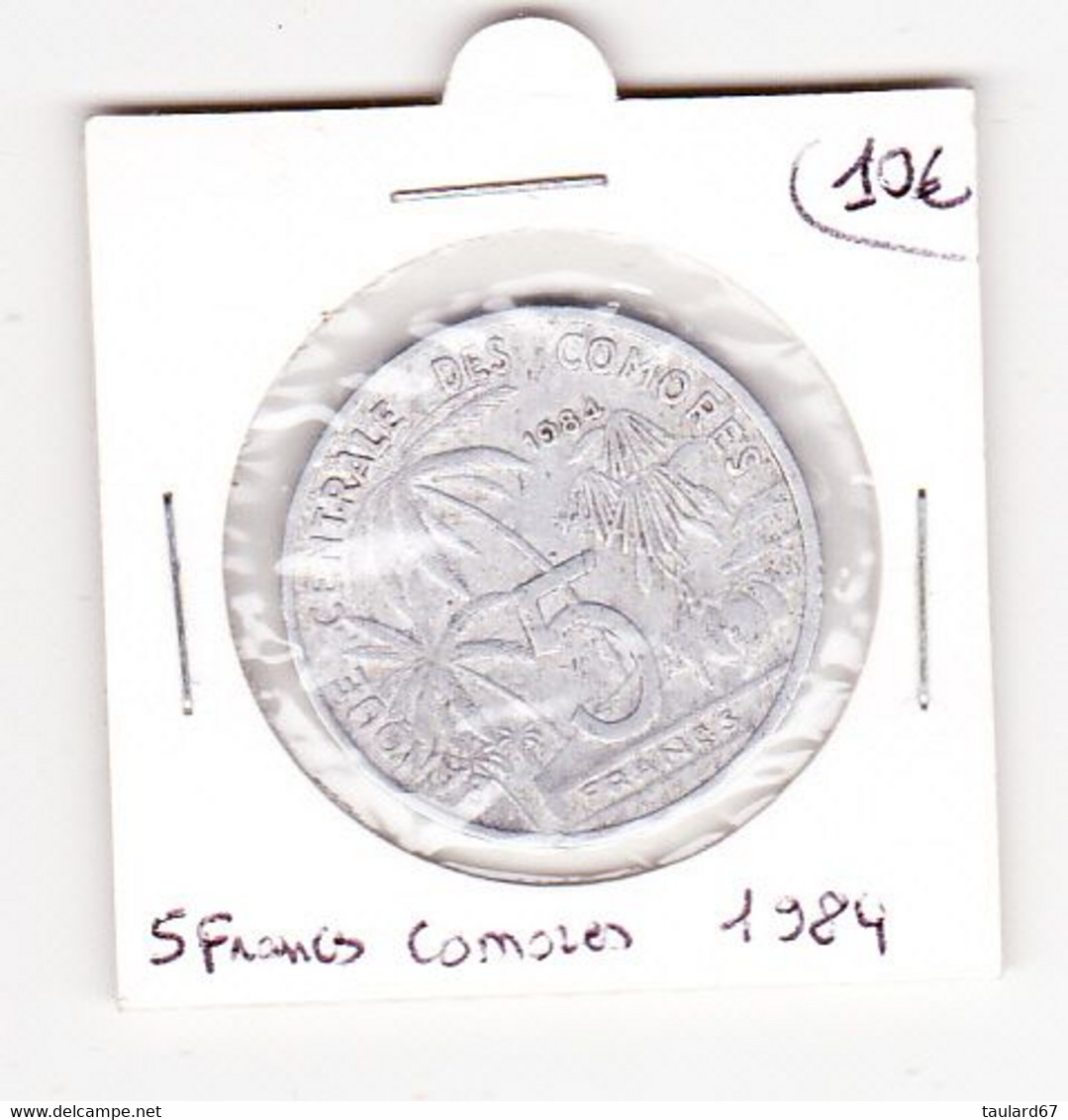 Comores 5 Francs 1984 - Comoren