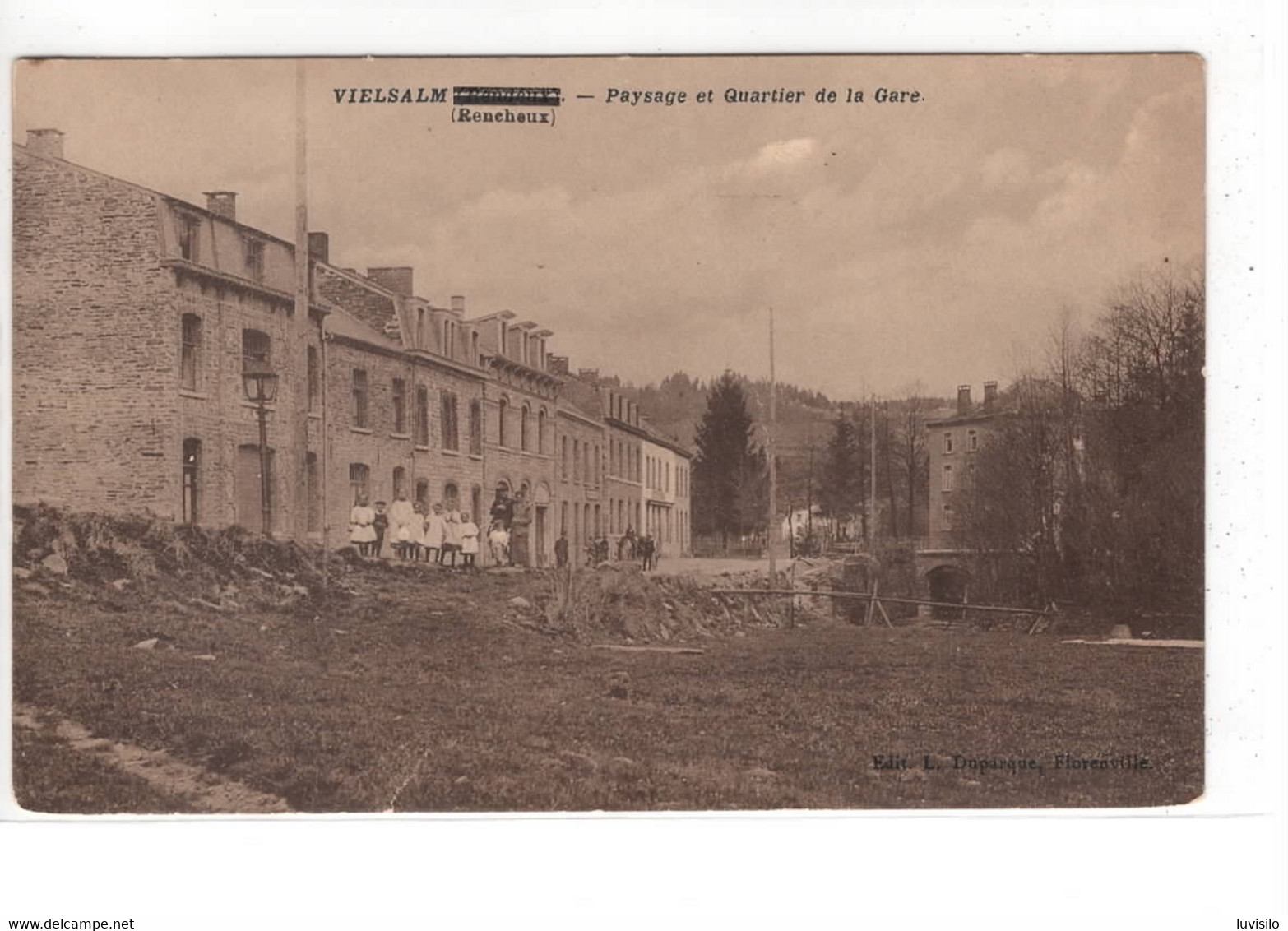 Vielsalm Rencheux Paysage Et Quartier De La Gare - Vielsalm