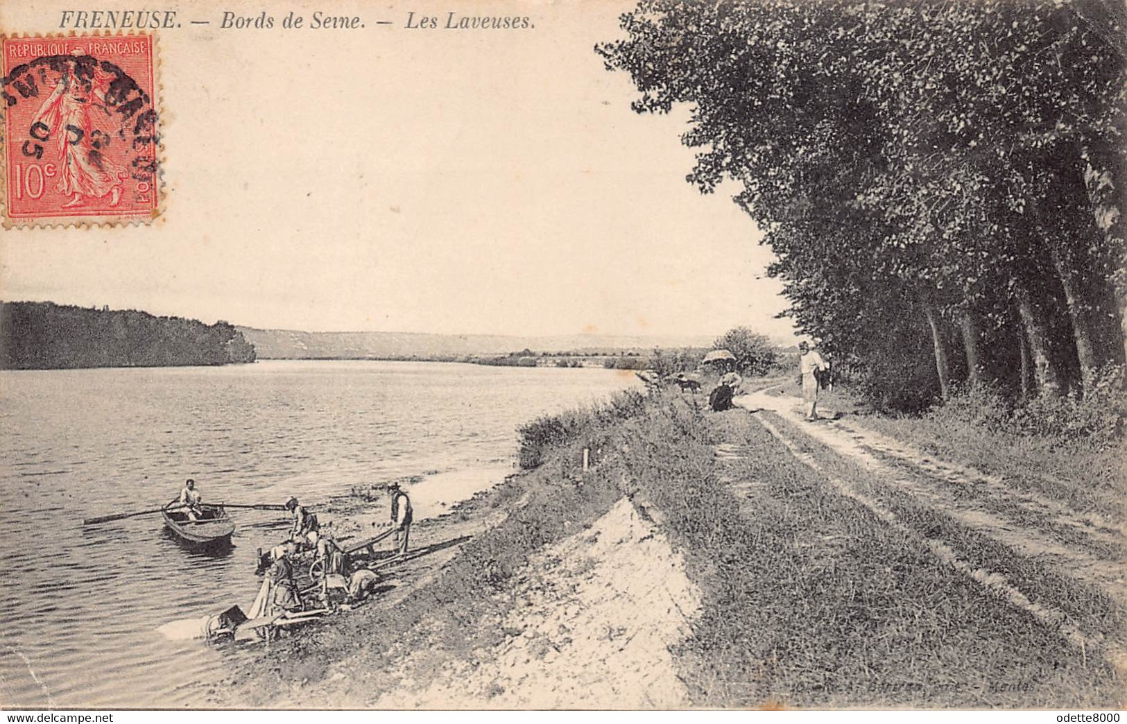 France   Le Lavoir      Freneuse Bords De Seine  Les Laveuses       D 3214 - Freneuse