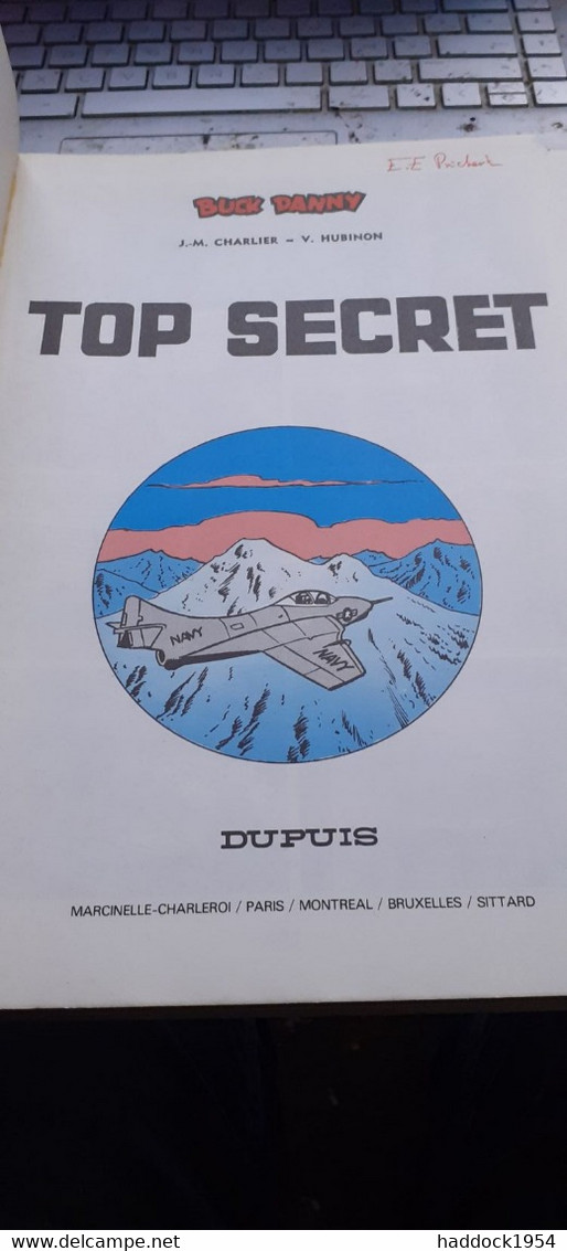 Top Secret BUCK DANNY CHARLIER HUBINON Dupuis 1983 - Buck Danny