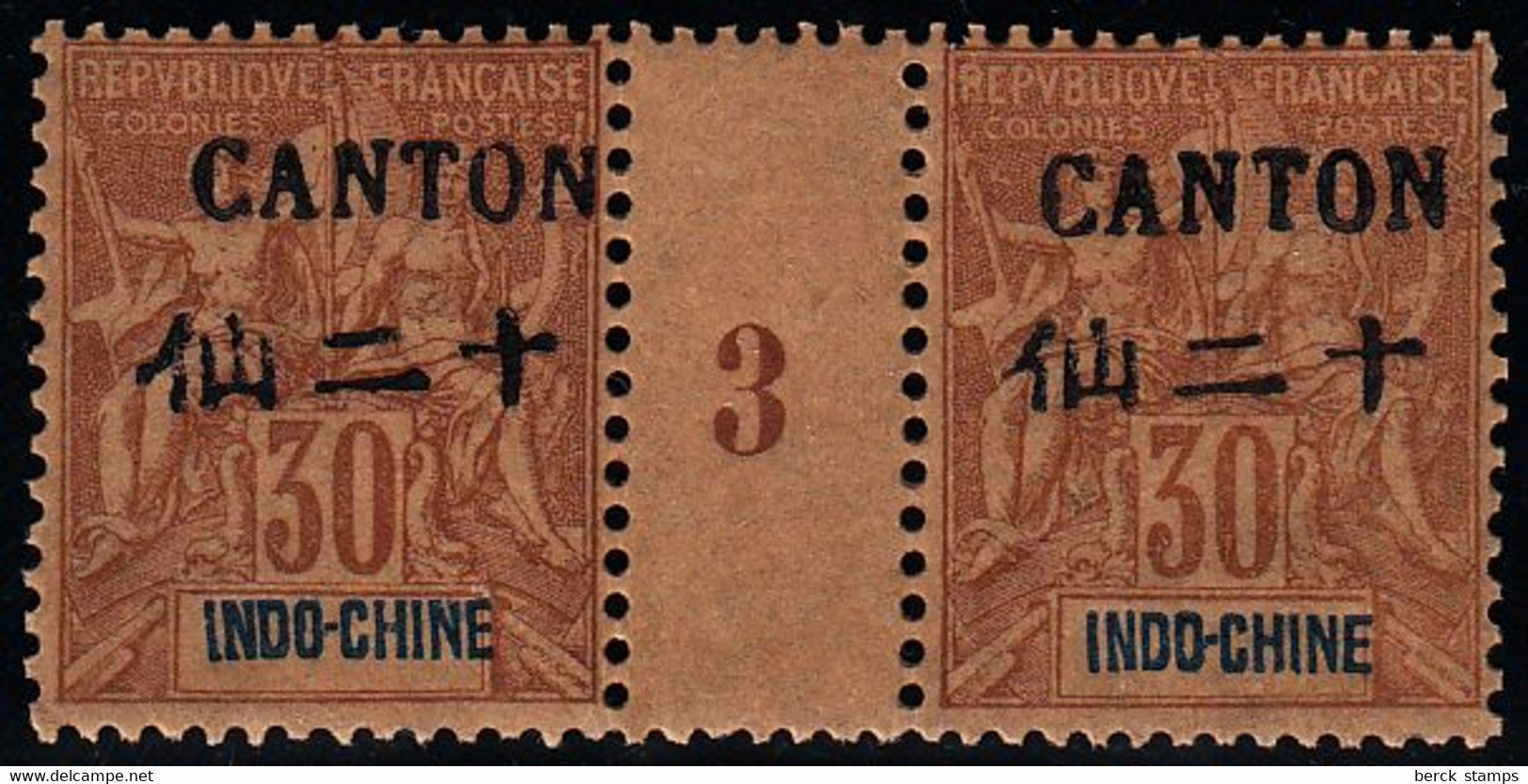 CANTON - N° 26** - MILLÉSIME 3  - 1893 - Très Beau - Unused Stamps