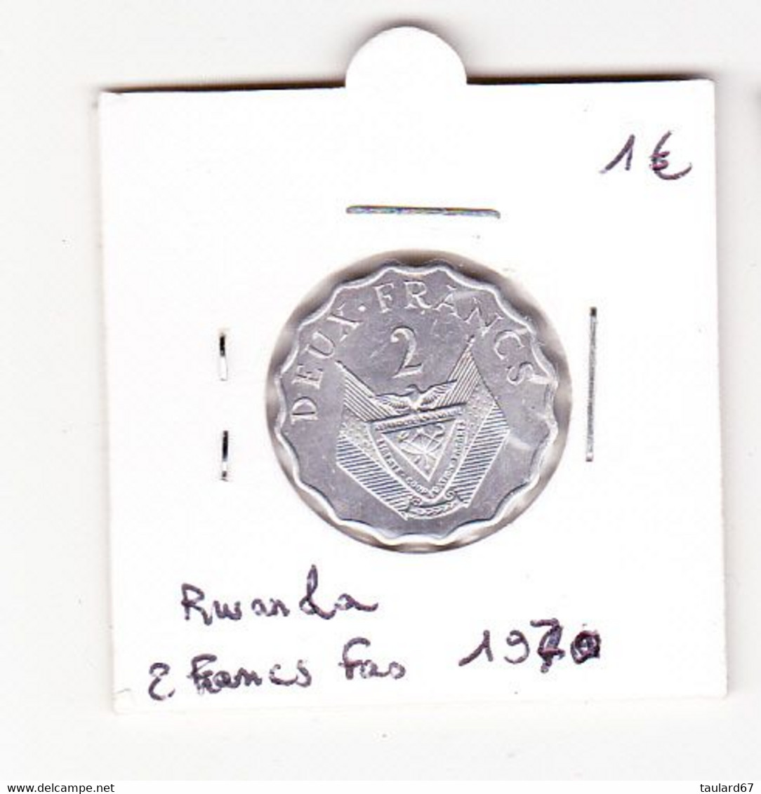 Rwanda 2 Francs Fas 1970 - Rwanda