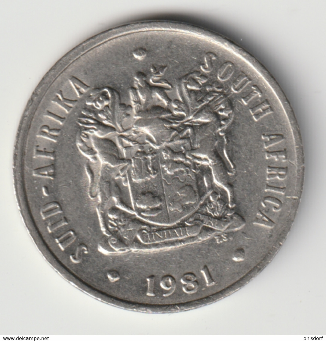 SOUTH AFRICA 1981: 20 Cents, KM 86 - Sudáfrica