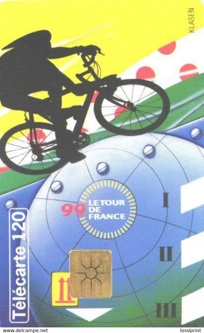 France:Used Phonecard, France Telecom, 120 Units, Tour De France 99 - 1999