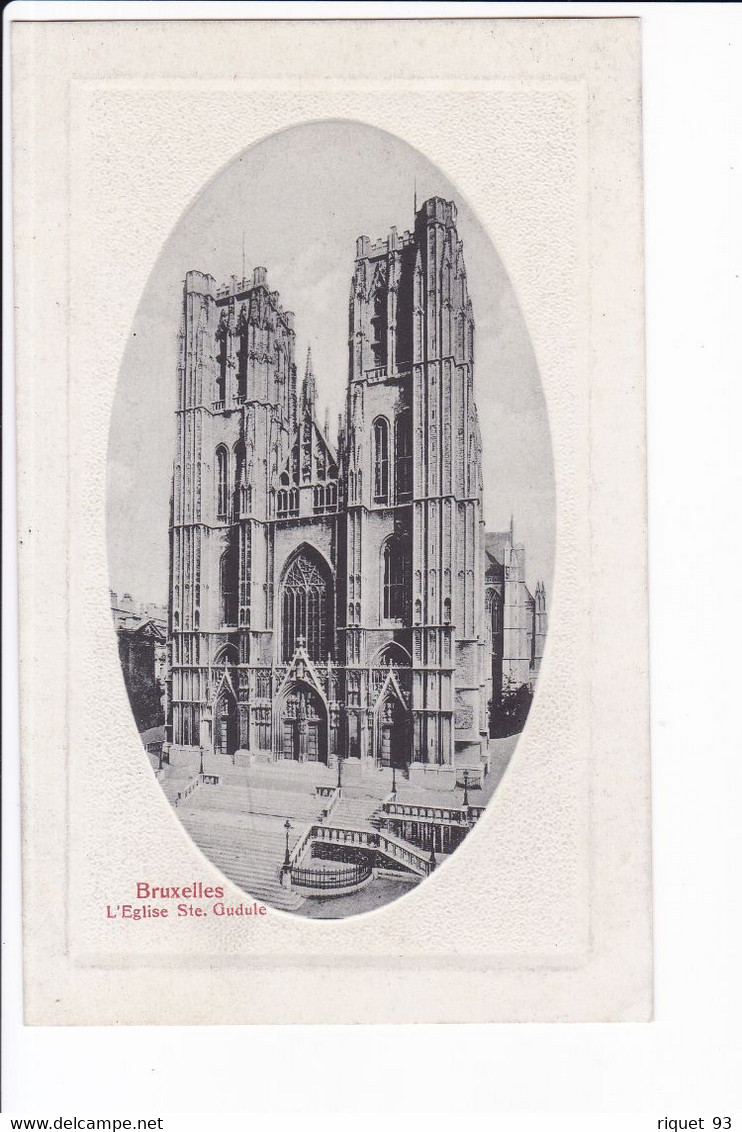 lot 12 cartes embossées- BRUXELLES- vues diverses. voir scans