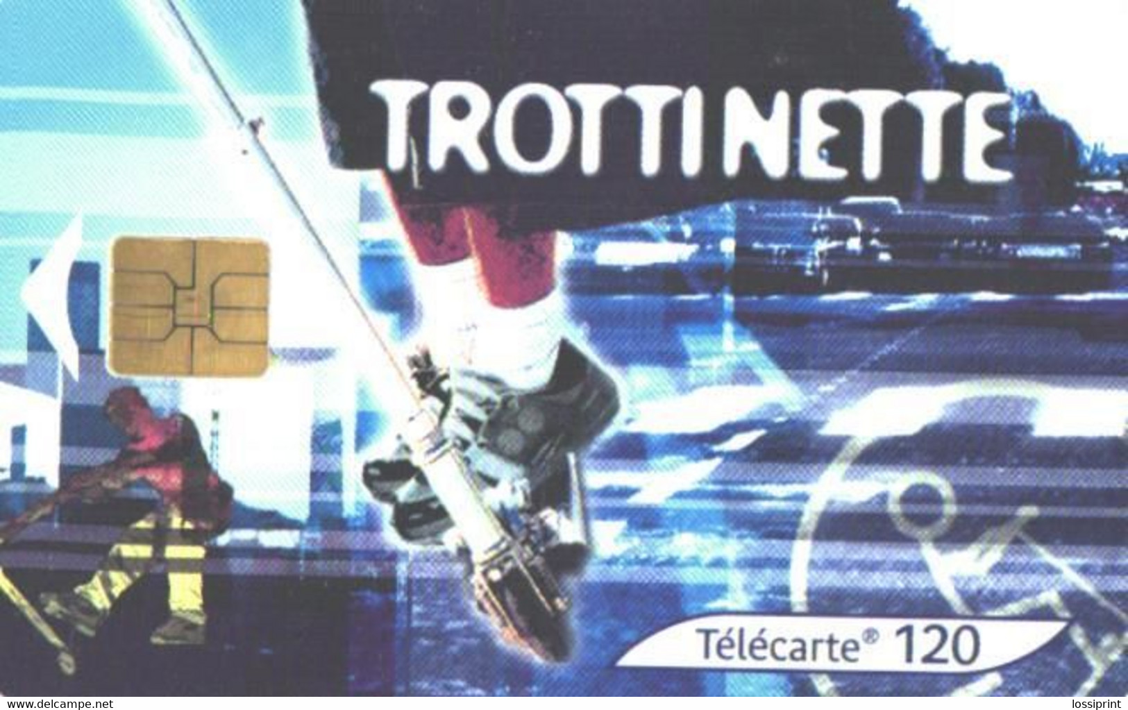 France:Used Phonecard, France Telecom, 120 Units, Cars, Skateboard, Bicycle - 2001