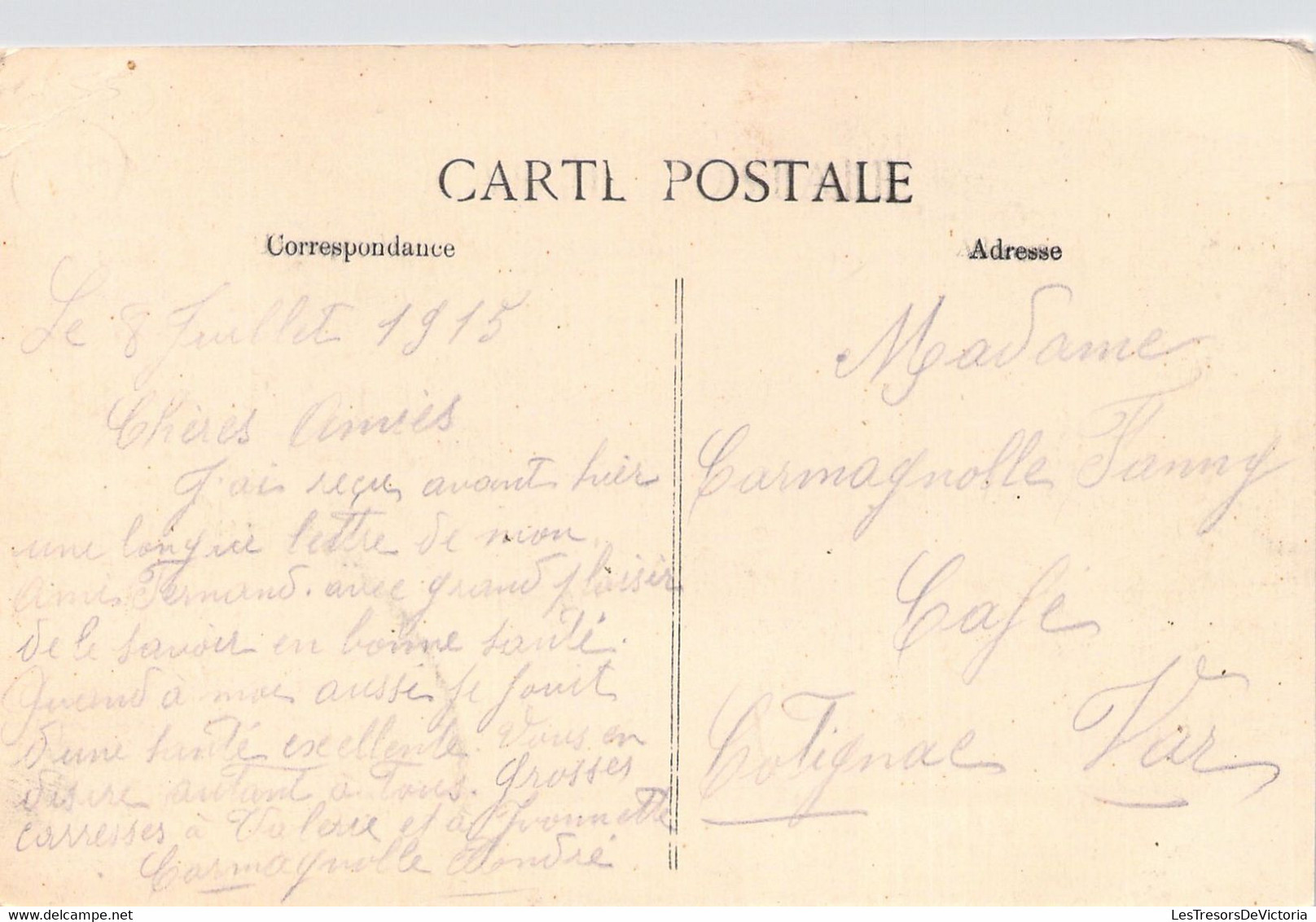 FRANCE - 55 - L'ARGONNE - RECICOURT - Militaire  - Carte Postale Ancienne - Other & Unclassified