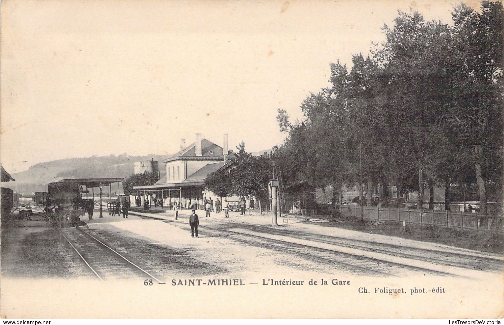 FRANCE - 55 - Saint MIHIEL - L'Intérieur De La Gare - Ch Foliguet - Carte Postale Ancienne - Saint Mihiel