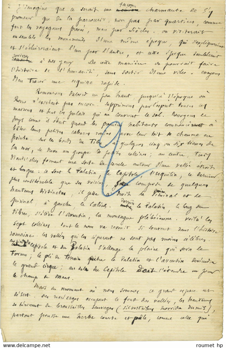 BOISSIER Gaston (1823-1908), Historien, Philologue, Professeur Et Académicien Français -/- ROME. - Other & Unclassified