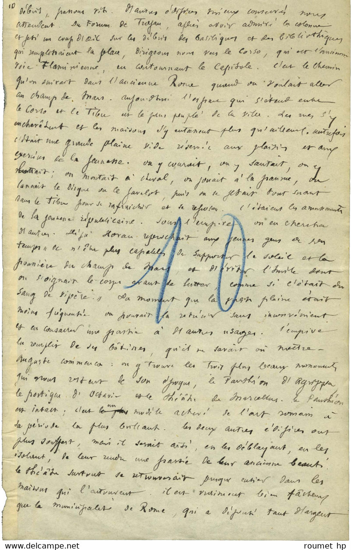 BOISSIER Gaston (1823-1908), Historien, Philologue, Professeur Et Académicien Français -/- ROME. - Other & Unclassified