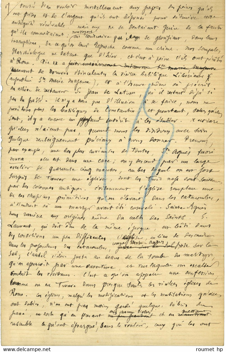 BOISSIER Gaston (1823-1908), Historien, Philologue, Professeur Et Académicien Français -/- ROME. - Other & Unclassified