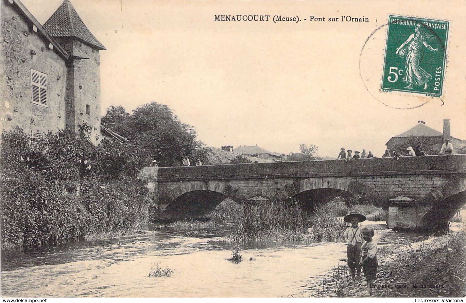 FRANCE - 55 - MENAUCOURT - Pont Sur L'Ornain - Animée - Carte Postale Ancienne - Otros & Sin Clasificación