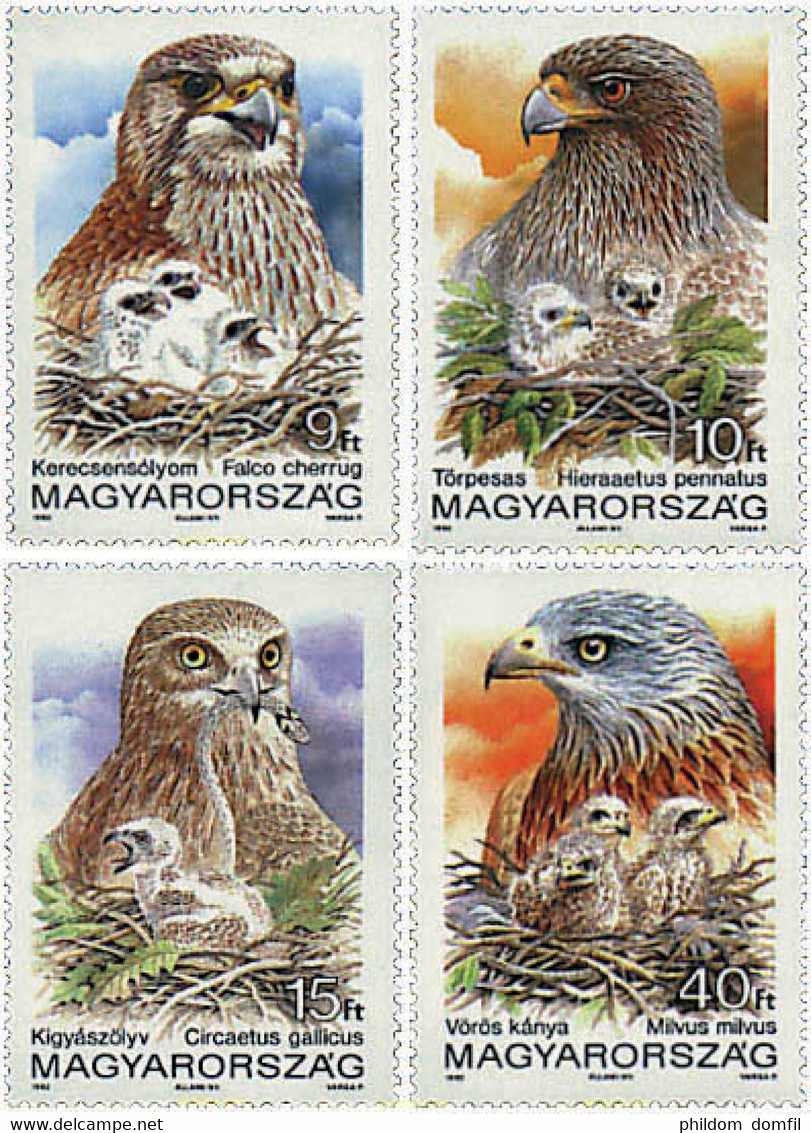 64337 MNH HUNGRIA 1992 PROTECCION DE LA NATURALEZA - Usati