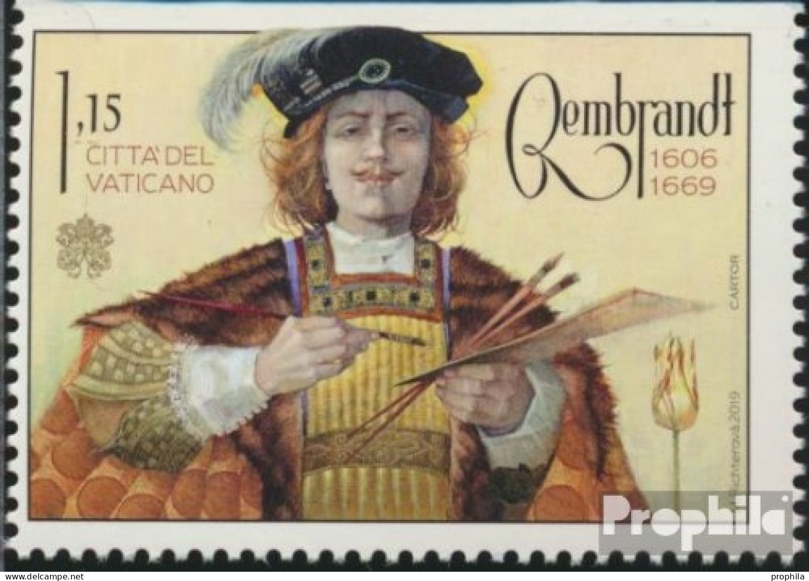 Vatikanstadt 1982Do (kompl.Ausg.) Postfrisch 2019 Rembrandt Van Rijn - Oblitérés