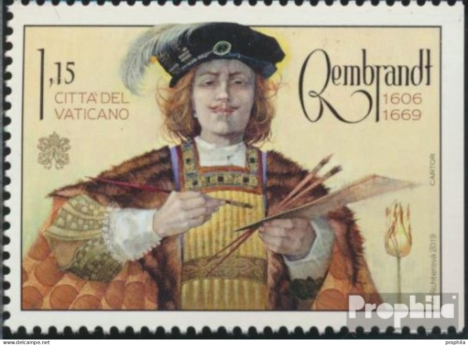 Vatikanstadt 1982Dr (kompl.Ausg.) Postfrisch 2019 Rembrandt Van Rijn - Used Stamps