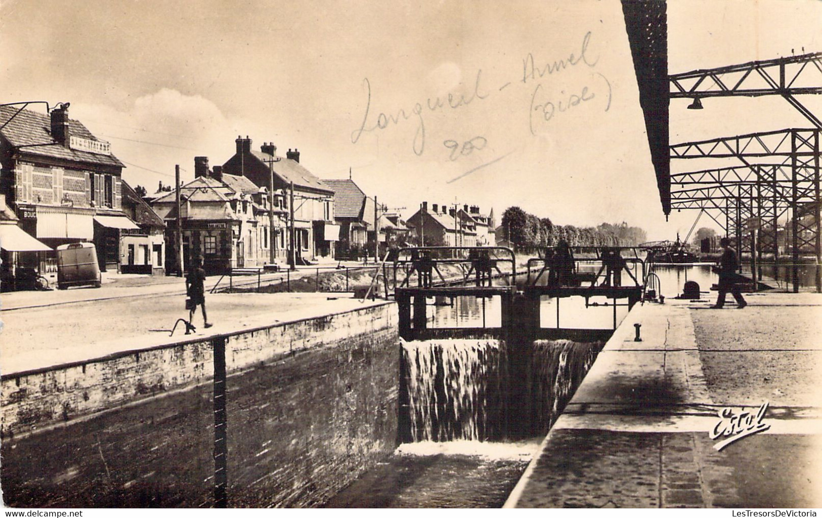 FRANCE - 60 - LONGUEIL ANNEL - L'écluse  - Carte Postale Ancienne - Longueil Annel